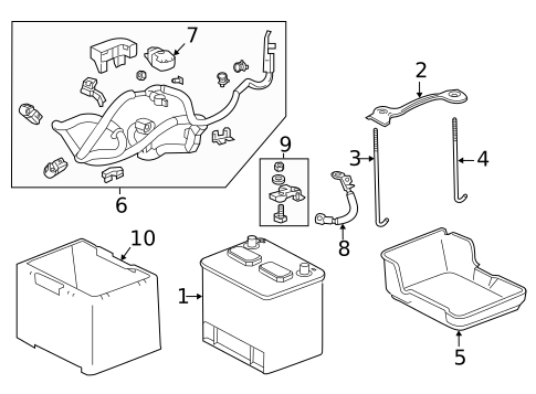 Battery for 2018 Acura TLX #0