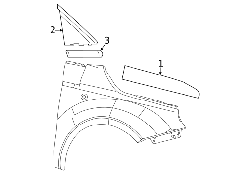 Exterior Trim - Fender for 2019 Fiat 500 #0