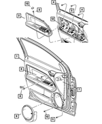 1DL41BDAAA - Interior Trim: Door Trim Front Panel, Left for Dodge: Caliber Image