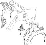 94841334 - Body: Inner Panel for Chevrolet: Nova Image