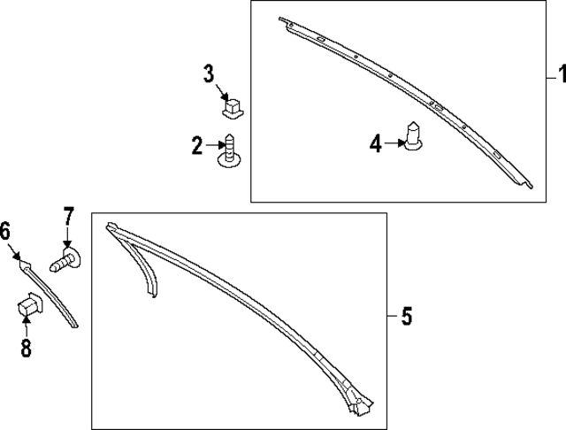W711129S450B - : Front Weather-Strip Screw for Ford: Mustang Image