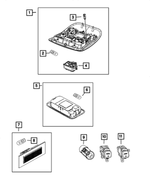 6UM68MS7AA - Electrical: Overhead Console for Mopar Image