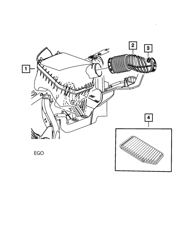 4721129AJ - : Air Cleaner for Mopar Image