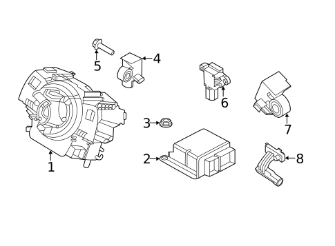 Air Bag Components for 2023 Lincoln Aviator #1
