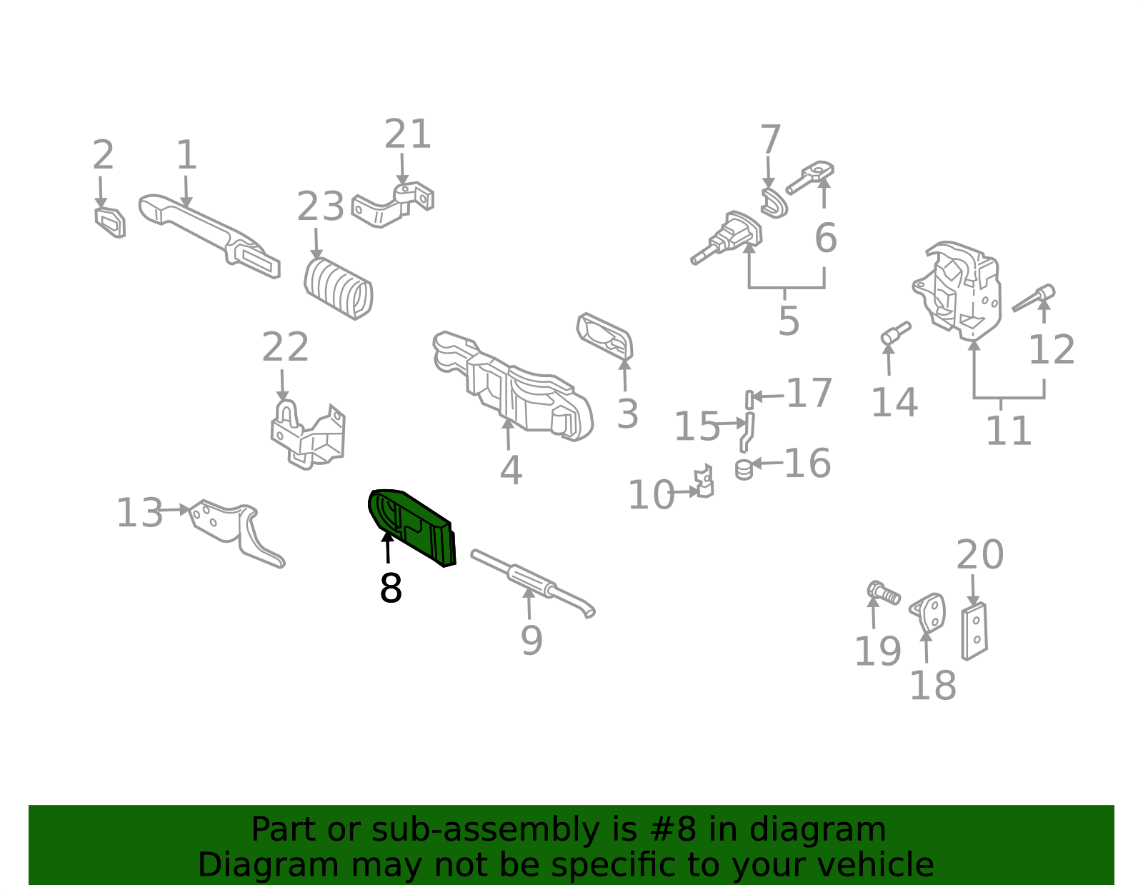 B41 Inside 1J0-837-113-N-B41 - Handle, Inside 1999-2005 Volkswagen | Bam Wholesale ...