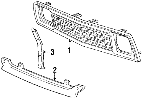 Grille for 1984 Mitsubishi Mighty Max #0