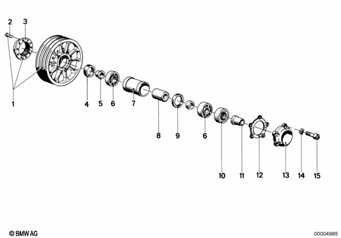 Wheels with Bearings for 1985 BMW-Motorrad R 100 RS #2
