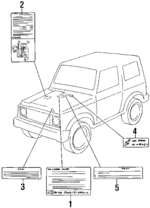 1195583330 - Body: Emission Label for Suzuki Image