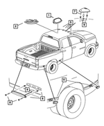 5JG55TL2AA - Electrical: Dome Lamp for Mopar Image