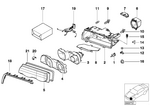 63128381328 - Lighting: Right Cover Glass for BMW Image