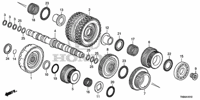 AT Secondary Shaft - Clutch (Low/2nd-5th) (6AT) for 2011 Honda Odyssey #0