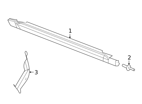 Exterior Trim - Pillars for 2005 Jeep Grand Cherokee #0