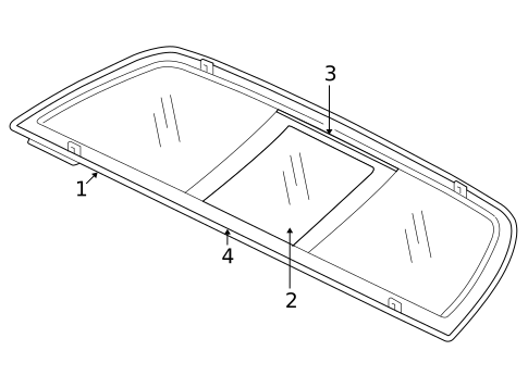 Glass & Hardware - Back for 2009 Mitsubishi Raider #0