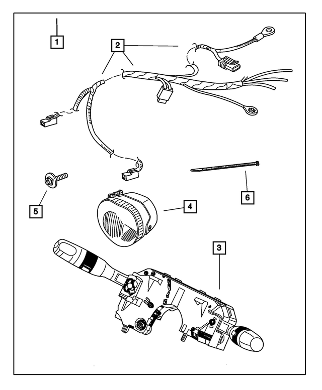 5083895AD - Mopar Accessories - Component Parts: Fog Lamp, Left for Jeep: Liberty Image