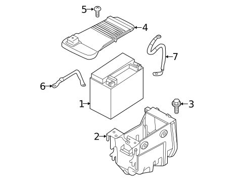 Battery & Related Components for 2021 Volvo V90 Cross Country #0