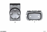 61319227855 - Vehicle Electrical System: Schalter Beinauflage for BMW Image