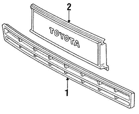 Grille & Components for 1988 Toyota Van #0