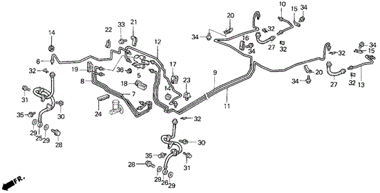 Brake Lines for 1992 Honda Civic #0