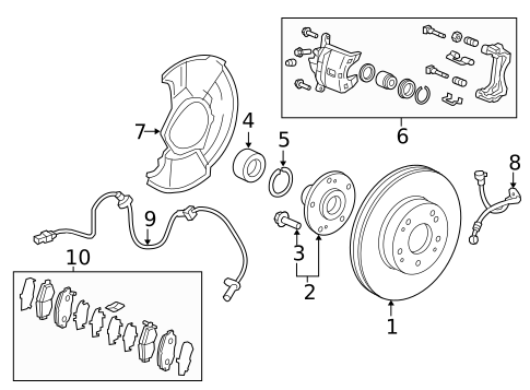 Hubs & Related Components for 2016 Honda Civic #0