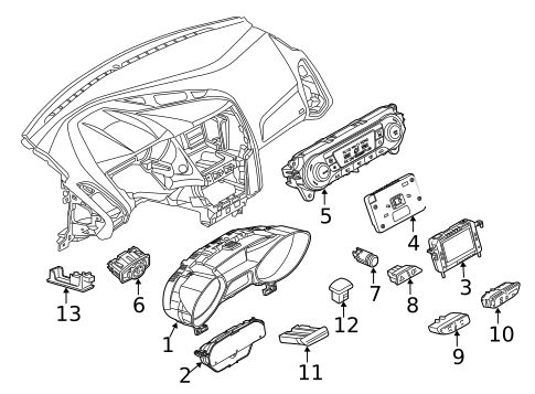Automatic Temperature Controls for 2013 Ford Focus #0