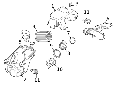 Air Intake for 2005 Isuzu Ascender #0