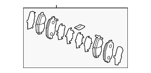                                     2018-2020 Honda Accord Front Disc Brake Pad Set
                                