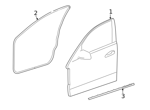 Door & Components for 2013 Mercedes-Benz E400 #0