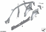 41007333988 - : Right Interior Column D for BMW Image