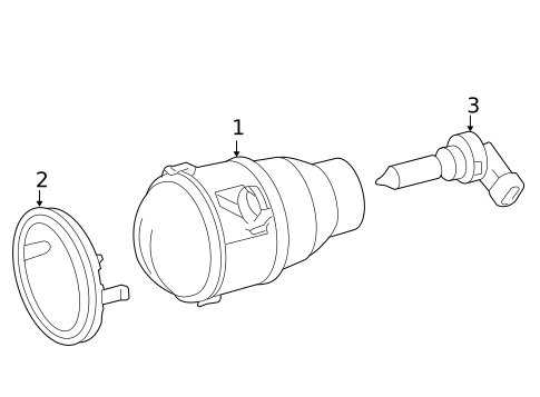 Fog Lamps for 2008 Lexus RX400h #0