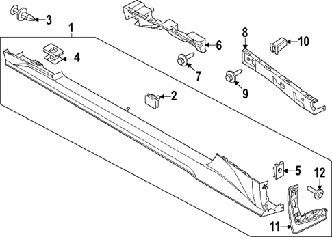 Exterior Trim - Pillars for 2024 Ford Mustang #1