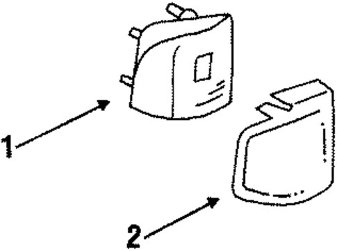 Side Marker & Tail Lamps for 1986 Oldsmobile Cutlass Ciera #0