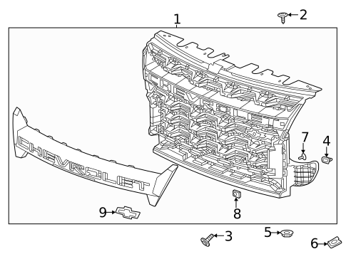 Grille & Components for 2021 Chevrolet Colorado #0