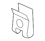 8U0858137 - Body: Console Trim Panel Clip for Audi Image