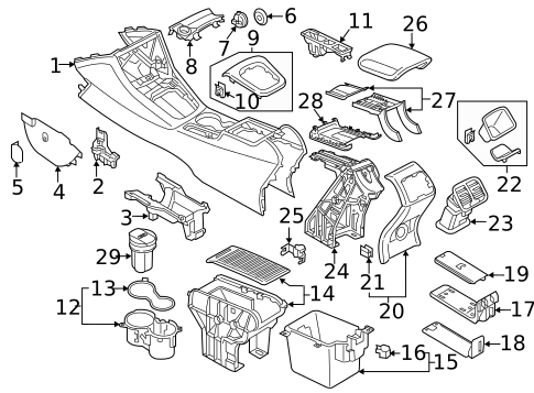 Center Console for 2015 Audi Q3 #0