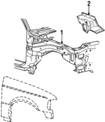 F67Z16B269AA - Body: Reinforcement for FORD Image
