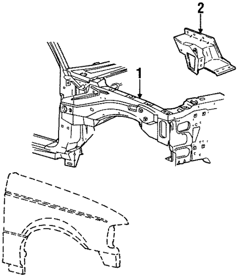 Inner Components for 1996 Ford Ranger #0