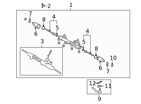 Steering Gear & Linkage for 2005 Toyota Celica #0