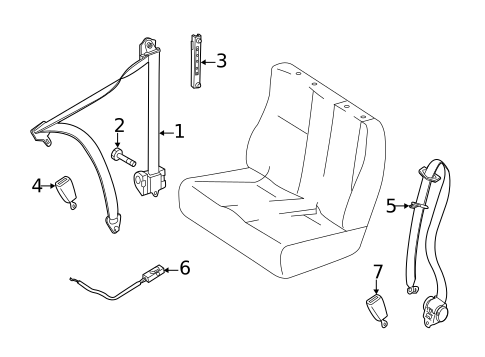 Seat Belt for 2016 Mercedes-Benz Sprinter 2500 #0