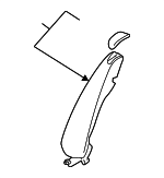 1K4885703CMXPA - Body: Seat Back End for Volkswagen: Golf, Golf R, GTI Image