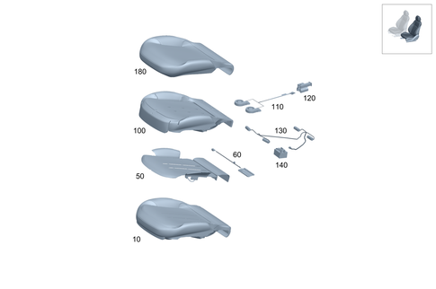 Left Seat for 2025 Mercedes-Benz EQE AMG SUV #0