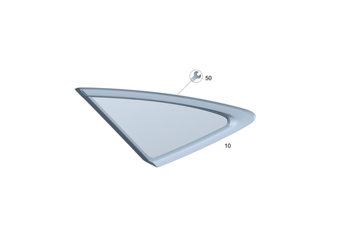 Rear-Side Window for 2021 Mercedes-Benz GLE63 AMG S #0