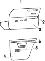 20262126 - Body: Door Trim Panel for Oldsmobile: Cutlass Calais, Cutlass Salon, Cutlass Supreme Image