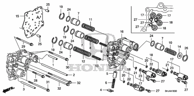 AT Accumulator Body ('07-) for 2007 Honda Odyssey #0
