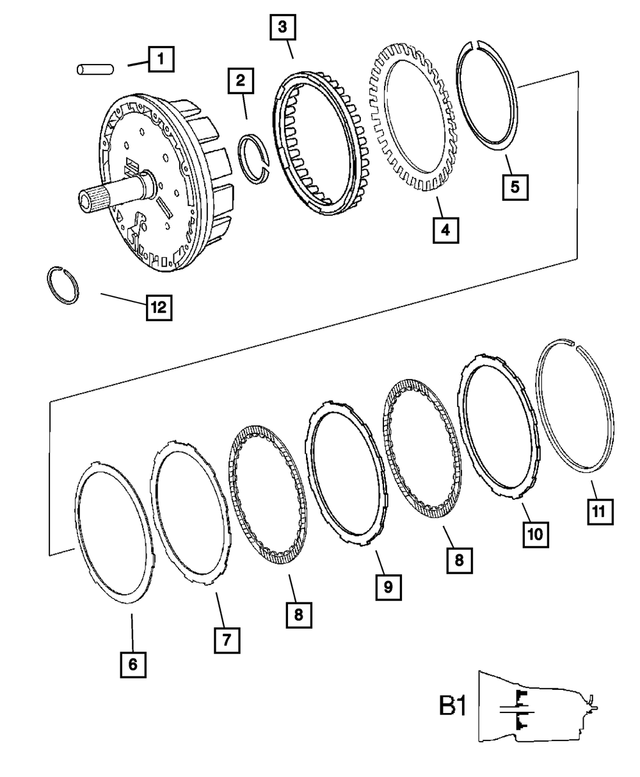 52107951AA - Automatic Transmission 5 Speed [DGJ]: Snap Ring for Mopar Image