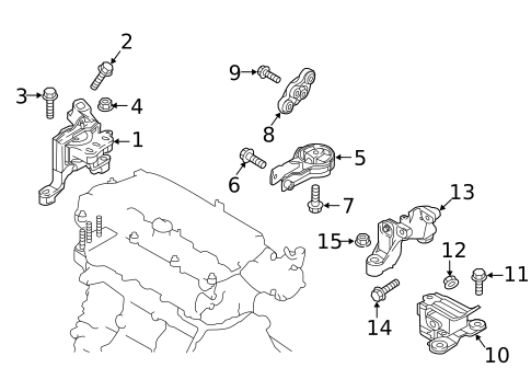 Engine & Trans Mounting for 2020 Toyota Yaris #0
