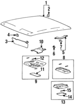 9280034000CI - : 1995-1998 Hyundai Sonata - Map Lamp Assembly for Hyundai: Sonata Image