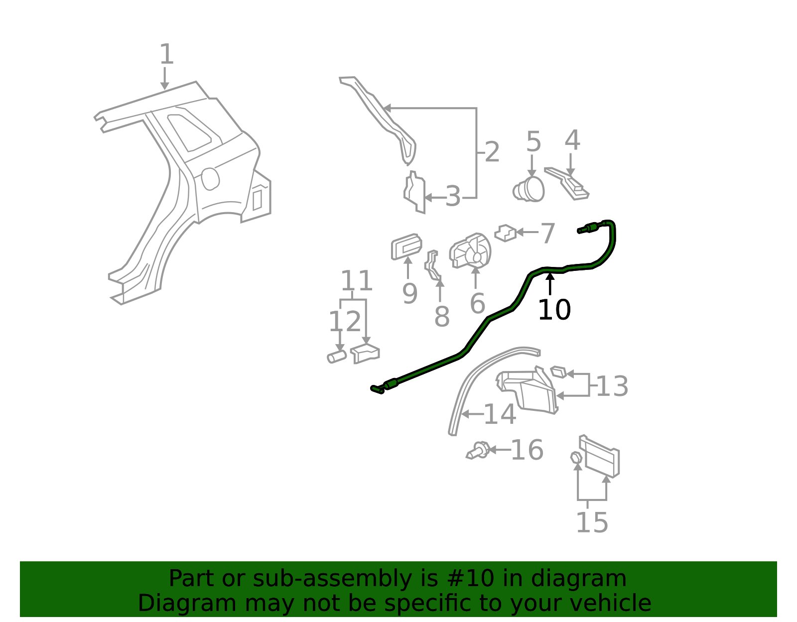 74411-STK-A01 - High-Quality Release Cable for 2007-2012 Acura RDX ...