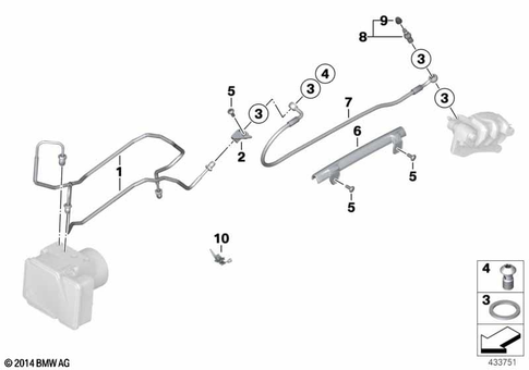 Brake Lines for 2014 BMW-Motorrad R 1200 R #2