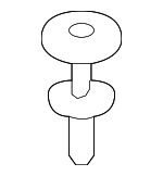 51442756902 - Body: Trunk Side Trim Rivet for Mini Image