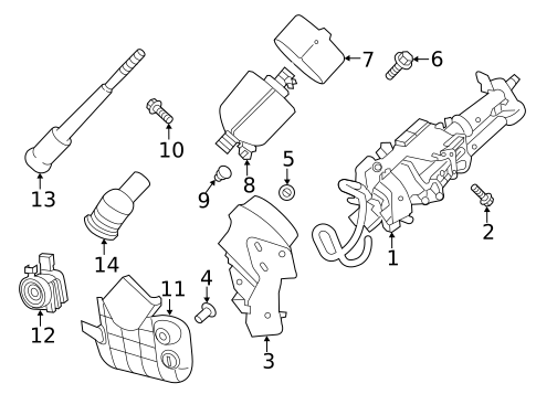 Steering Column Assembly for 2022 INFINITI QX50 #0